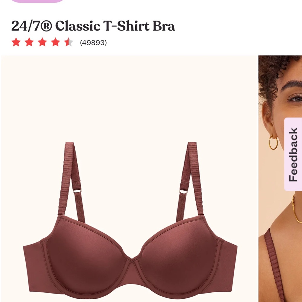 Thirdlove 24/7 classic tshirt bra size 40D